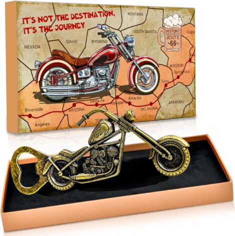 Novelty Motorbike Gifts for Men – Unique Beer Gifts for Dad: Fun and Cool Bottle Openers