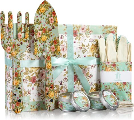 Luxury Sparkleflower Gift Box: Gardening Gifts for Women, Mom, Ladies, Birthdays.
