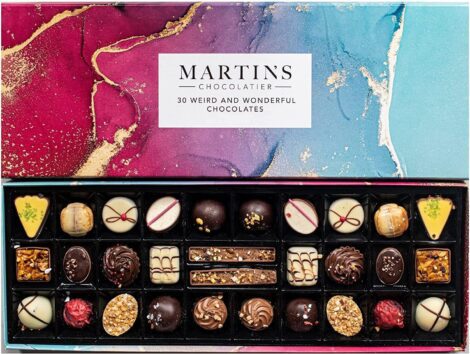 Martin’s Chocolatier Luxury Chocolate Box | 30 Handmade Belgian Chocolates | Ideal Gift for Special Occasions (360g)