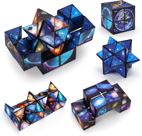 2-in-1 Starry Sky Magic Cube: A Transforming 3D Puzzle – Unique Gift for All Ages.