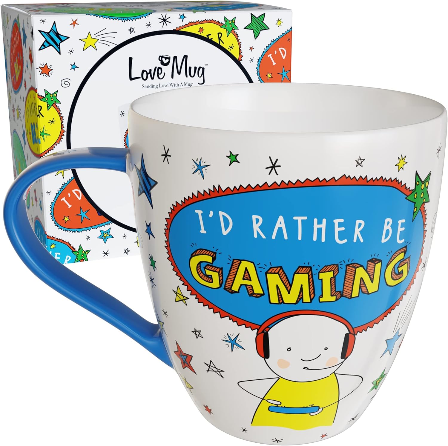 Love Mug®: Gaming Gifts - Gaming Gifts for Men - Gaming Mug - Gaming Gifts for Teeanage Boys - Gaming Nerd Gifts - Gifts for Gamers - 400ml - Award Winning Gift Retailer.