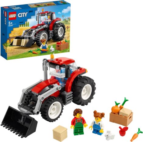 LEGO 60287 City Tractor Toy, Farm Set with Rabbit Figure, Educational Learning Toy (5+ Years)