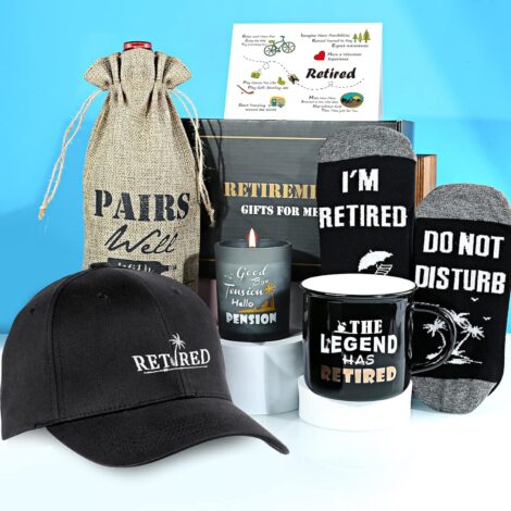 Exzeitst Retirement Men’s Gifts Set: Mug, Cap, Wine Bag – Ideal for Farewell Party and Birthday