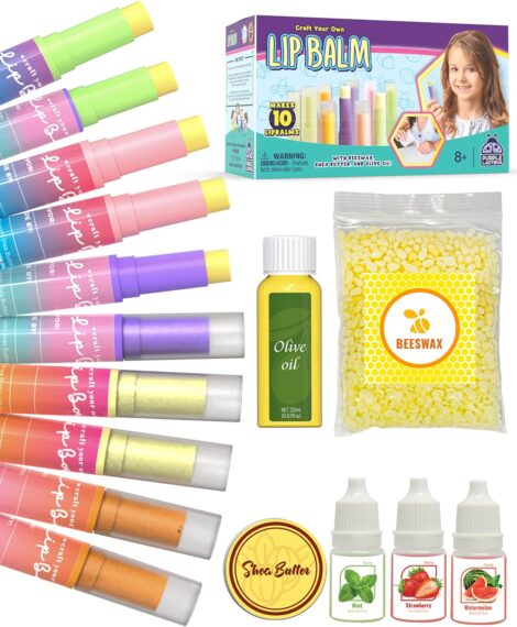 Purple Ladybug Lip Balm Making Kit: DIY Lip Balm Set for Girls 8+ with Unique Birthday Gifts options