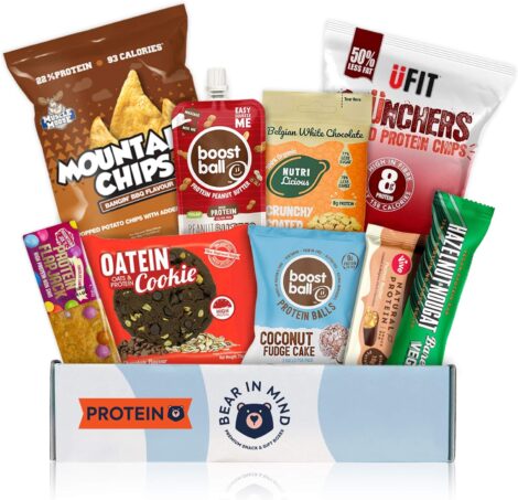 High-Protein Hamper: Snack Gift Box – Ideal for Fitness Enthusiasts – Handpicked for Men & Women.