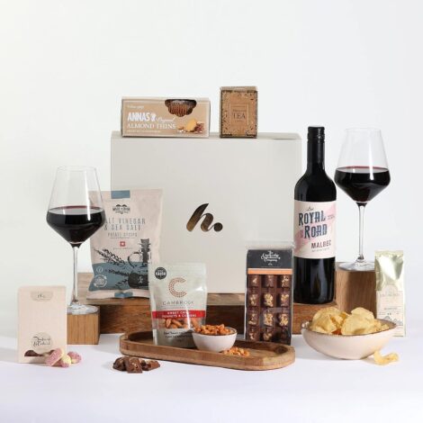 Clearwater Hampers – Argentinian Malbec & Gourmet Treats Gift Hamper for Wine Lovers.