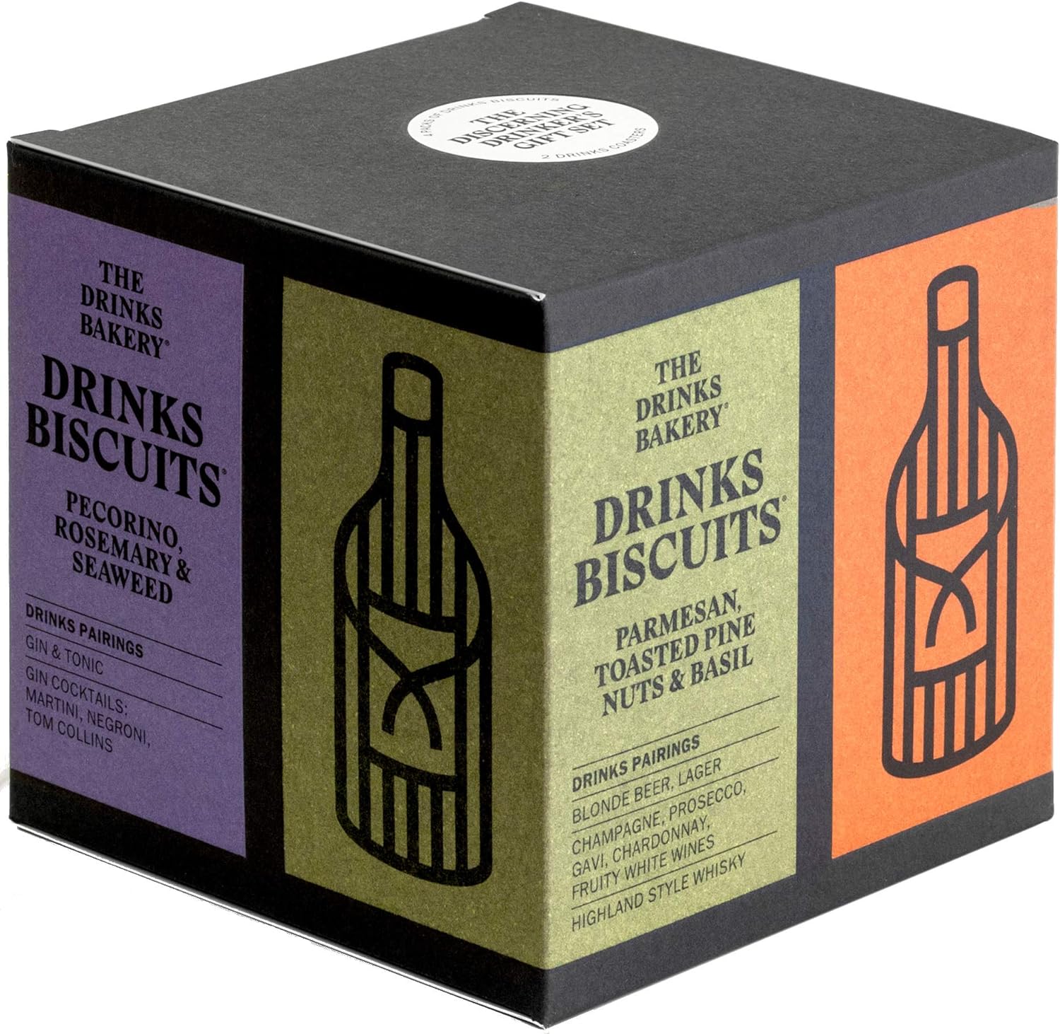 The Drinks Bakery Discerning Drinker’s Gift Set | Gift Set Expertly Paired to Great Drinks | Award Winning Drinks Biscuits as Seen on Dragons’ Den | Made in Scotland |