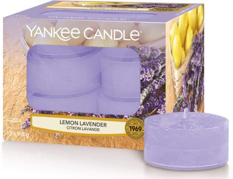 Yankee Candle Lemon Lavender Tea Light Candles | 12 Pack