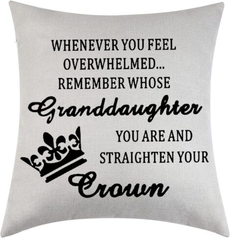 Inspirational Teenage Girl Granddaughter Pillow (Remember Who You Are)