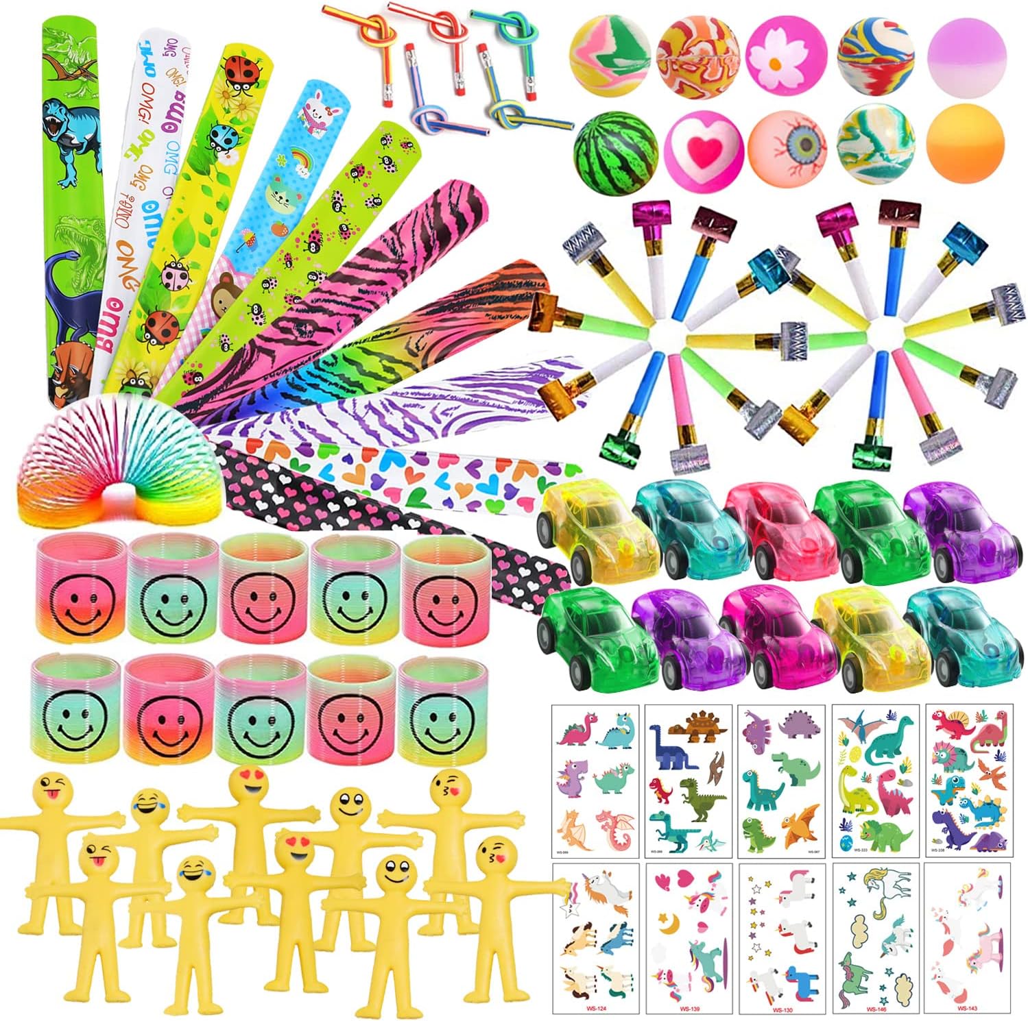 Jatidne Party Bag Fillers for Kids Unisex Girls and Boys Assortment Stocking Fillers Pinata Classroom Prizes Lucky Dip Prizes for Kids Party Favours Party Bag Toys