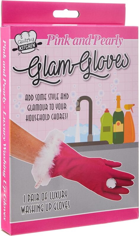 DP0985 Pink & Pearly Glam Gloves – Secret Santa Gift (Pack of 1)