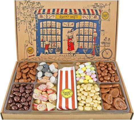 Heavenly Sweets – Deluxe 1.2KG Chocolate Gift Box – Retro Hamper – Perfect for Birthdays and Christmas.