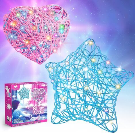 SAITCPRY 3D String Art: Crafts Kit for 8-14 Year Old Girls, Perfect Xmas Stocking Filler!