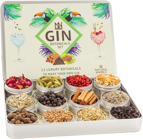 12-Piece Gin Botanicals and Spices Gift Set: Enhanced Flavors for Your Gin