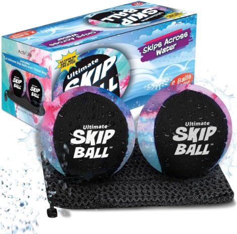 Activ Life Skip Ball: Bounce and Bond at Beach, Lake or Pool – 2 Pack for All Ages.