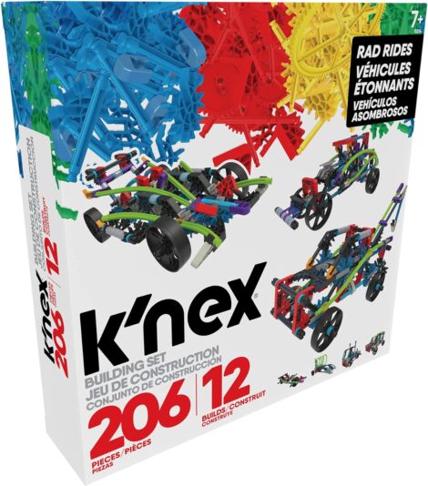 K’NEX Rad Rides Building Set: STEM Learning Kit, 206-Piece Construction Toy for Ages 7+