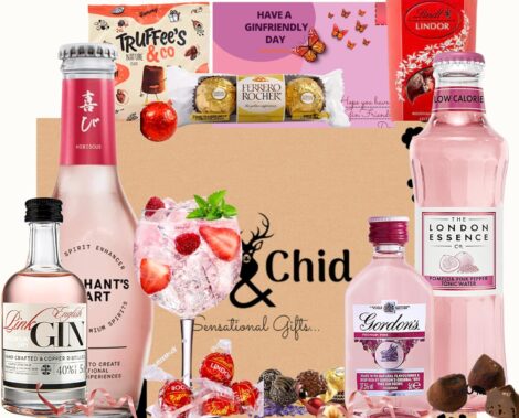 Pink Gin Gift Set: Perfect Birthday Surprise for Her with Chocolate – BestFriend Gift