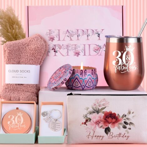Funny 30th Birthday Hamper for Women – Anforsun Pamper Gifts for Her (30th)