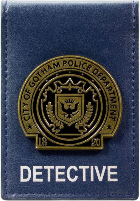 The Dark Knight Detective Badge Blue Wallet – One Size, Bi-Fold. (11 words)