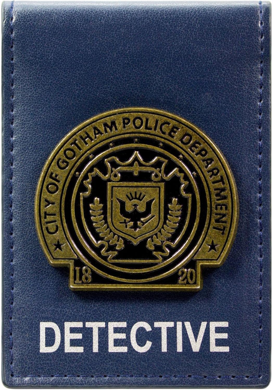 The Dark Knight Batman Gotham City Detective Badge Blue Wallet, Blue, One Size, Bi-Fold, Blue, Taille Unique, Bi-Fold