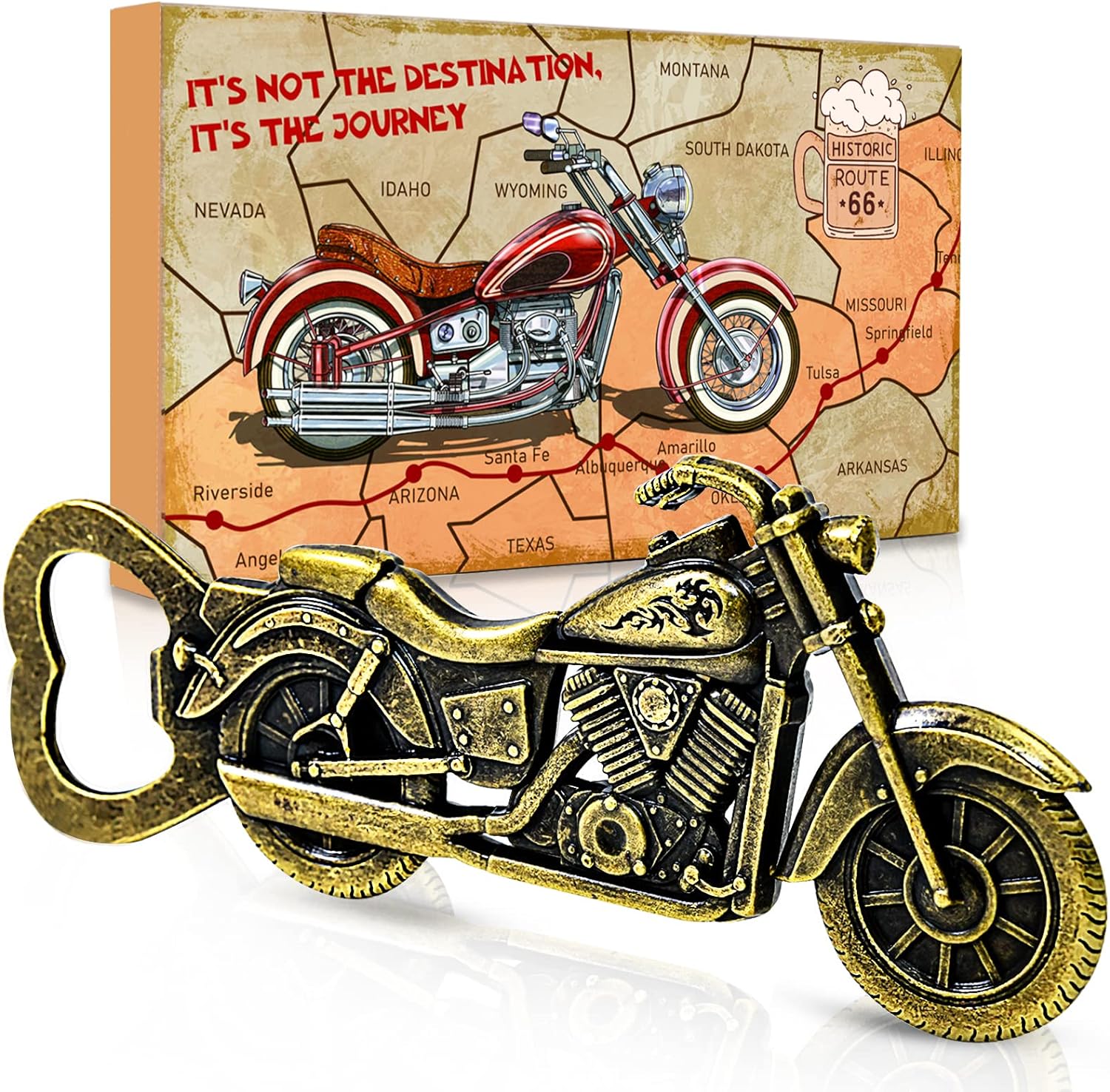 Novelty Christmas Gifts for Men Dad - Unique Motorbike Beer Gifts for Men Dad Him Brother Uncle Grandad Husband Christmas Stocking Fillers Birthday Gifts Secret Santa Xmas Small Gifts Advent Calendar