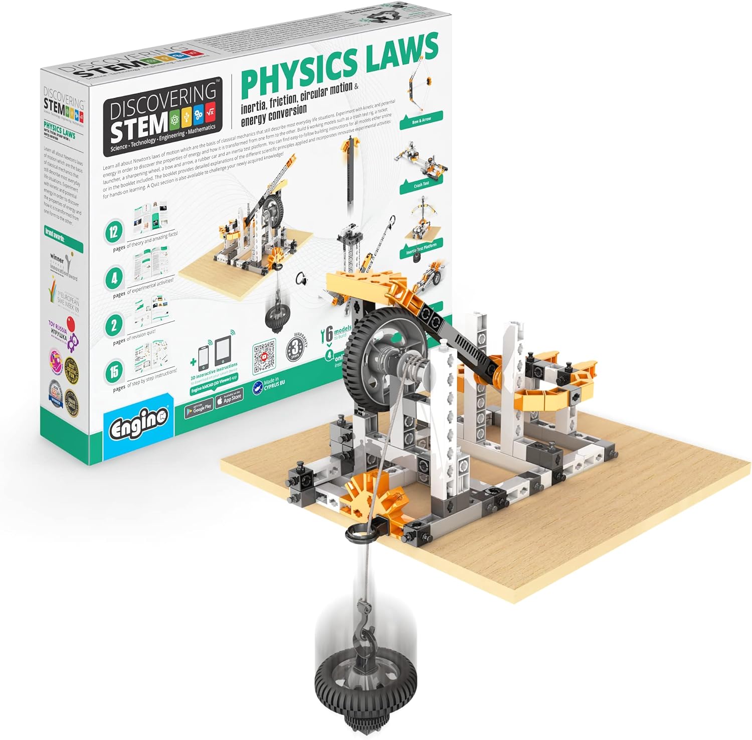 Engino Stem Newton's Laws & Inclined Planes Construction Toy