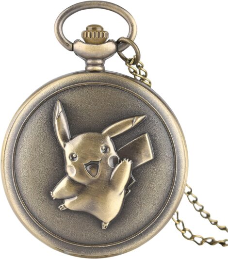 Mini Japanese Anime Pocket Watch: Adorable Gift for Kids with Cartoon Quartz Clock