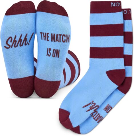 Football Fan Lounge Socks – Ideal Present for Fans – ‘Match On’