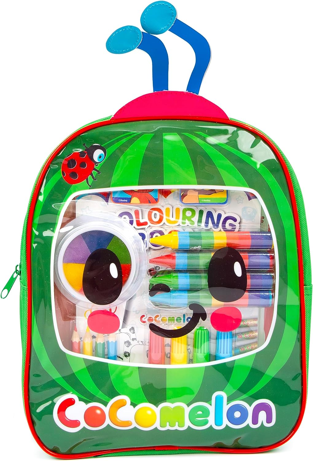 CoComelon Arts and Crafts Backpack - Childrens Backpacks Backpack - Kids Activity Packs Colouring Book - Travel Activity Packs for Kids