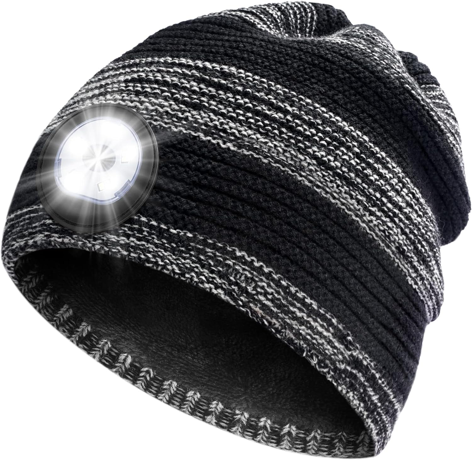 HIGHEVER Mens Stocking Filler Gifts for Dad, Beanie Hat with Light for Him Grandad Boyfriend Uncle Husband for Men Teenagers, Small Fishing Gifts for Men Who Have Everything