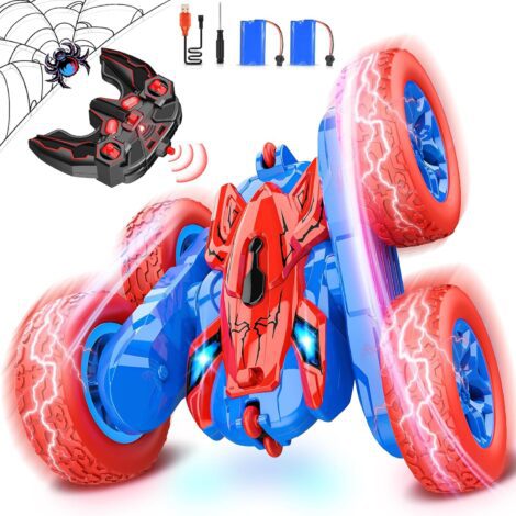 HappyGoLucky’s 360 Flips Monster Truck: Remote Control Cars for 3-8 Year Olds, Gift for Birthday.