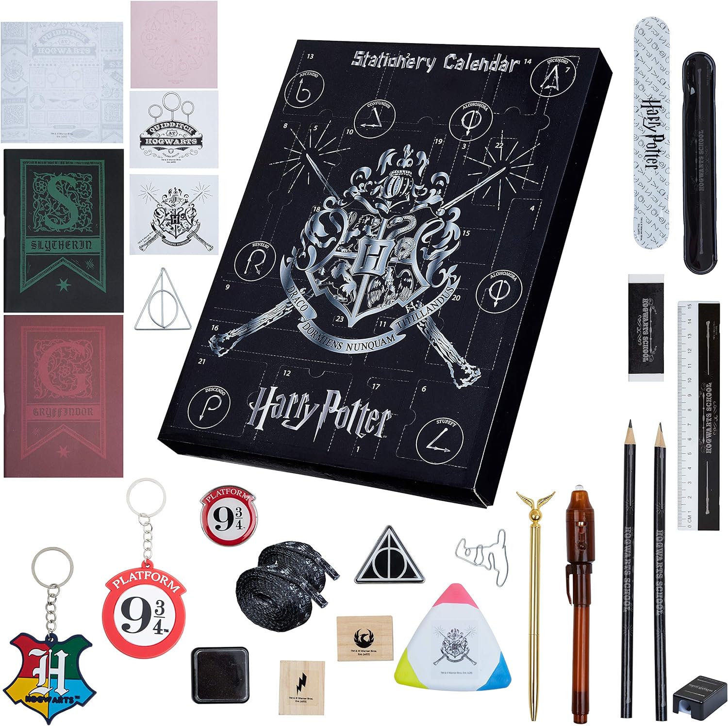 Harry Potter Advent Calendar 2023, Hogwarts Stationery Countdown Calendar, Harry Potter Gifts