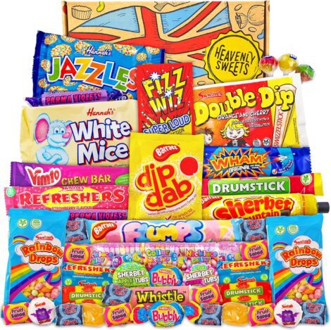 Heavenly Sweets – Retro Sweets Gift Box for Birthday, Christmas, and Halloween.