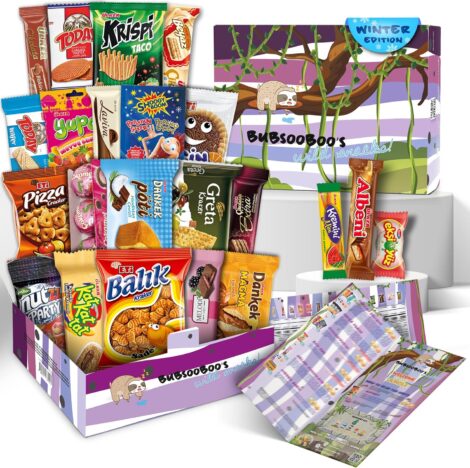 Maxi Snack Box: Unique Gift for Special Occasions | Assorted Candy Multipack | American-inspired Retro Turkish Treats.