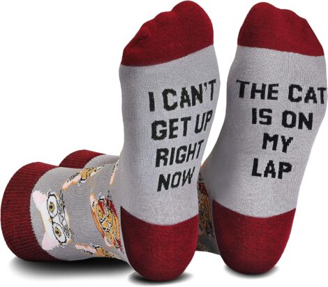 Cavertin Cat Mom & Dog Mom Novelty Socks – Perfect Gift!