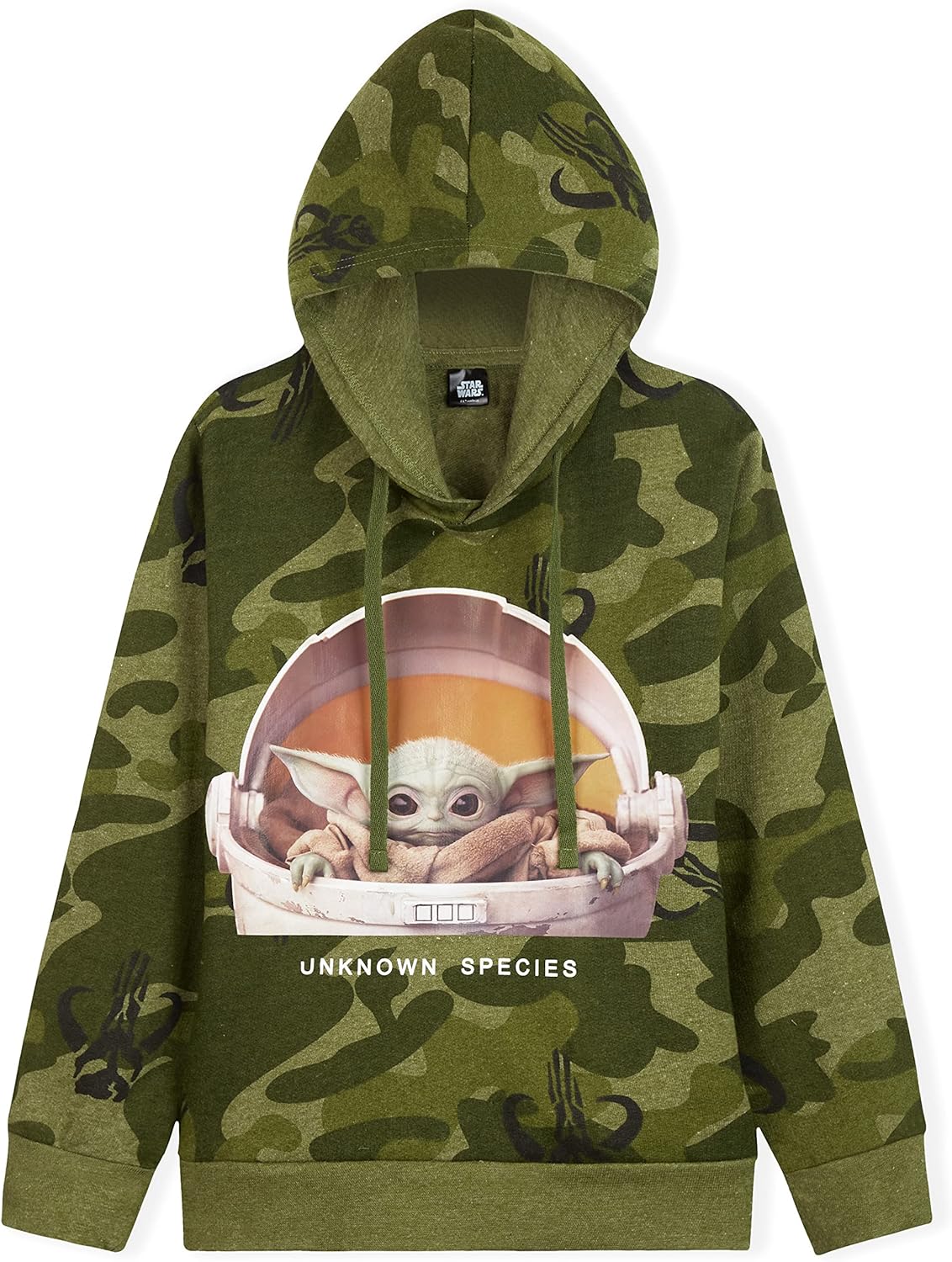 Disney Star Wars Baby Yoda Hoodie, Camo Hoodies For Boys And Teens Age 7-15 Years, Clothes For Kids Featuring The Child, Gift Idea From The Series The Mandalorian