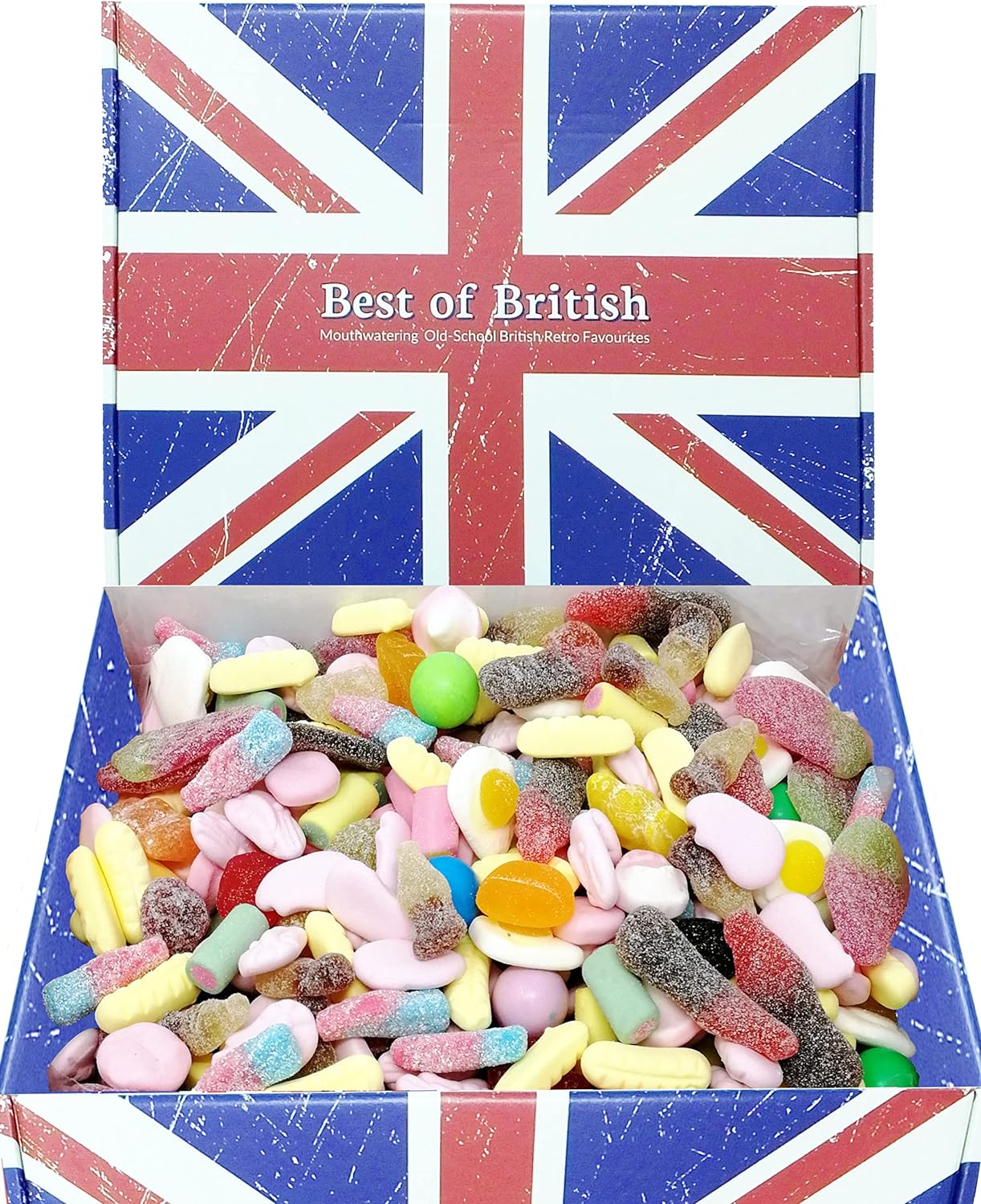 Pick and Mix Sweets Hamper: 1.1kg Pick N Mix Retro Sweets Gift Box. Quality Birthday Gift For Kids, Men & Women