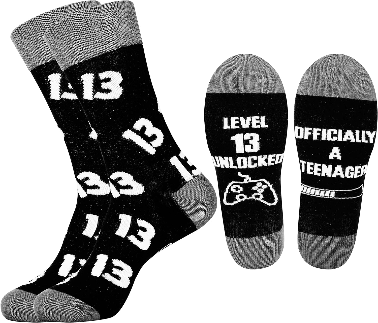 Belloxis 10th 12th 13th 18th Birthday Gifts for Boys Men Socks 10th 12th 13th 18th Birthday Gifts for Him Grip Socks Gifts for Friends Cosy Socks Gifts for Boyfriend Son Gifts