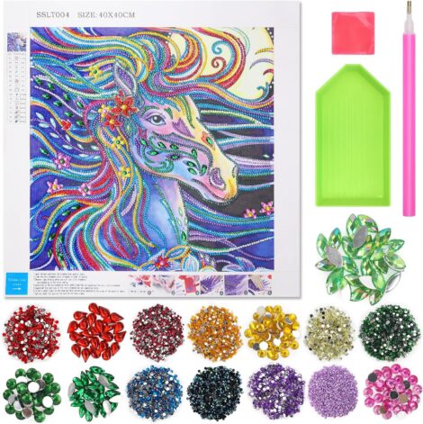 Diamond painting kits for 8-10-year-old girls and boys, perfect arts and crafts presents for birthdays and Christmas.