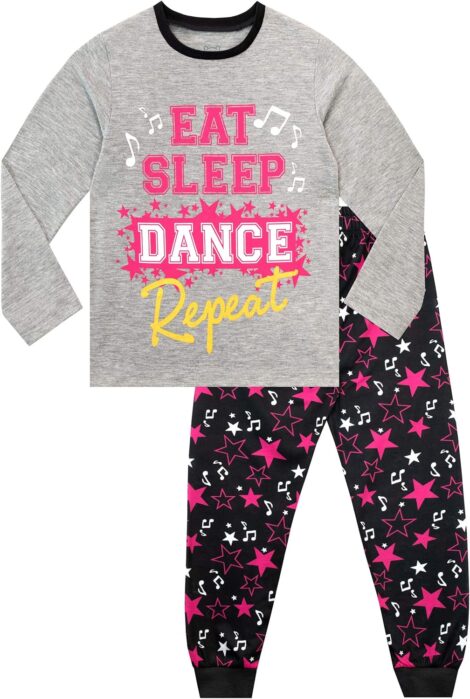 Girls’ Dance Pyjamas by Harry Bear (less than 15 words).