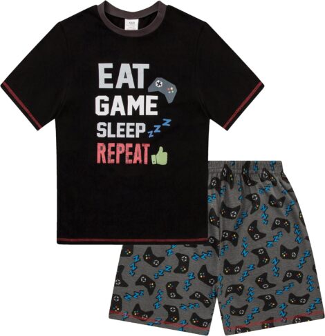 Boys’ Game Sleep Controller Pyjamas, 9-15 Years