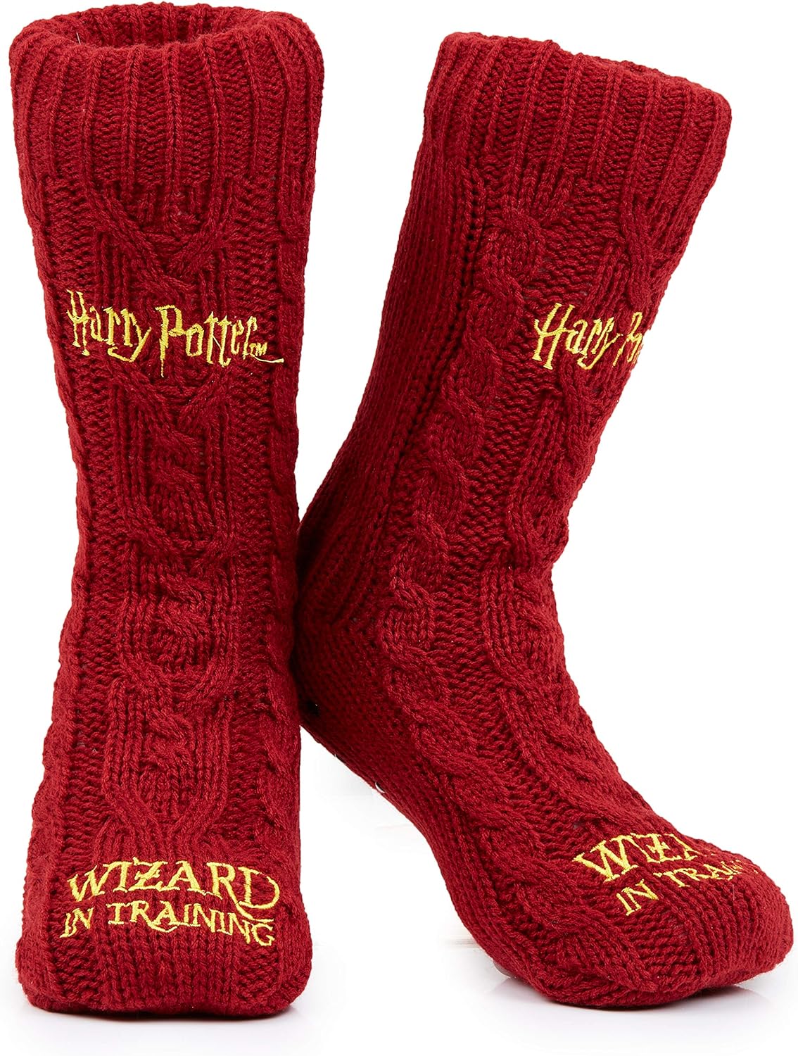 Harry Potter Slipper Socks, Women Knitted Fluffy Socks, Xmas Stocking Fillers
