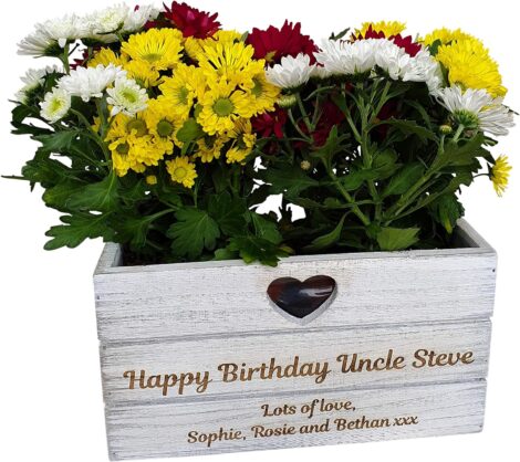 Customizable Grandma Planter – Engraved Flower Pot for Women’s Birthday and Gardening.