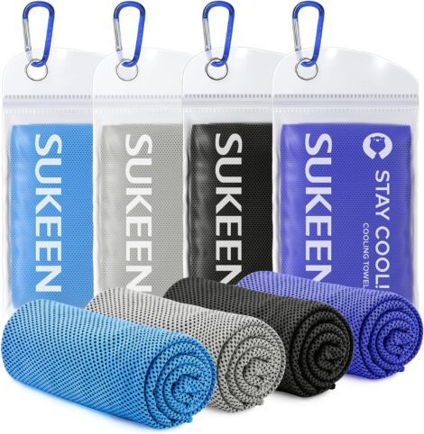 Sukeen Cool Towels – Stay cool during yoga, sports, workouts, and outdoor activities with this 4-pack.