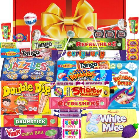 Retro Sweets Gift Box: Classic Pick & Mix Selection for Birthdays and Christmas, Ideal for Everyone