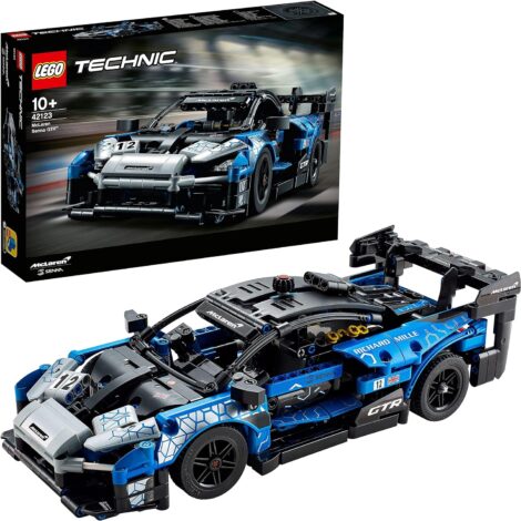 LEGO McLaren Senna GTR Racing Collectible Building Kit, Engineering Toy for Kids – Model Car