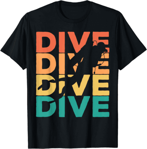 Retro Scuba Divers T-Shirt – Perfect Vintage Gift for Diving Enthusiasts