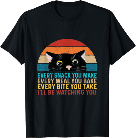 Cat Parent Funny Snack Lover Tee