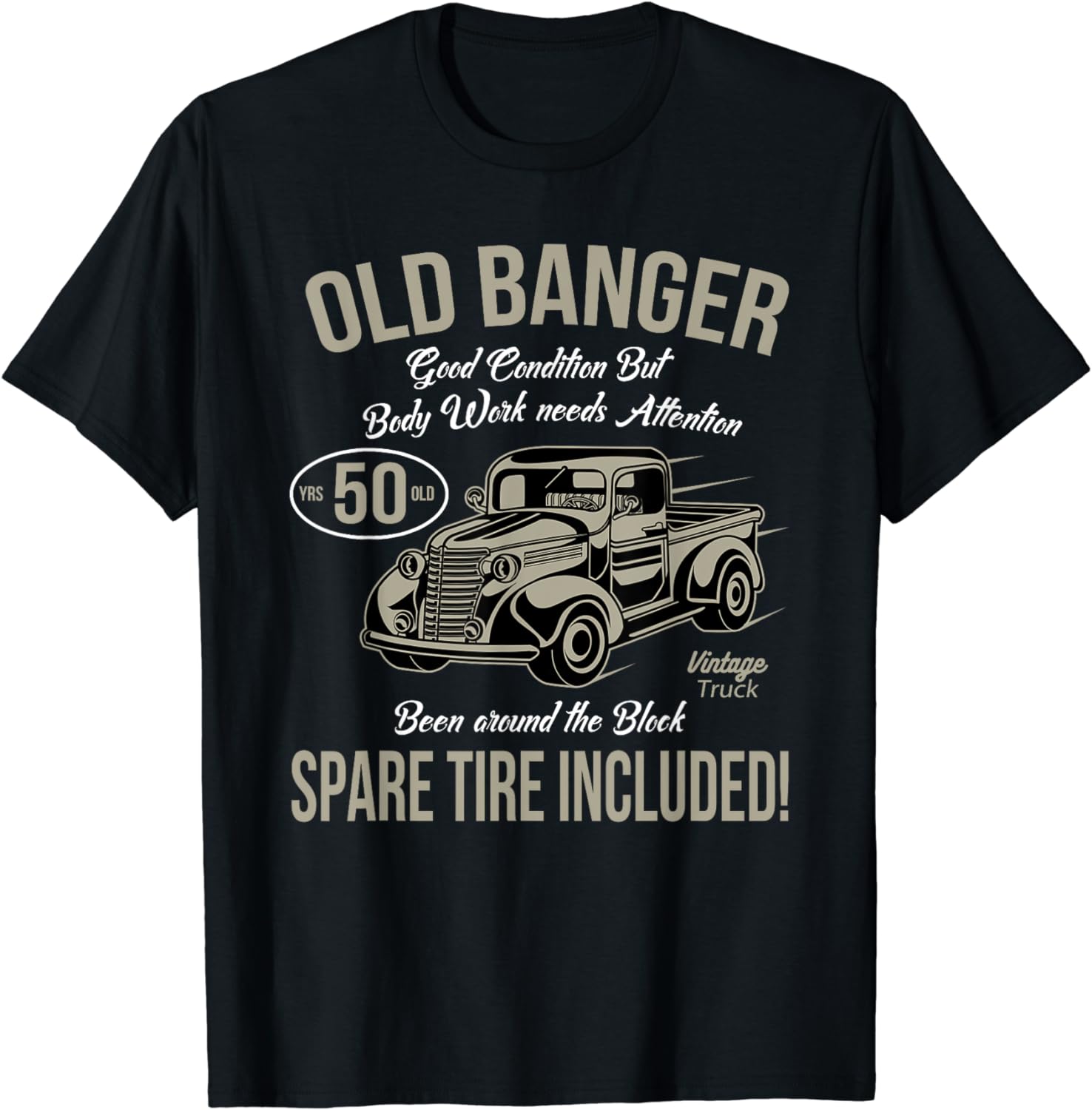 50th Birthday Vintage Old Banger 50 Years Old Men Gift Retro T-Shirt