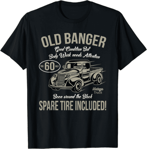 Retro T-Shirt for 60th Birthday Celebrations for Men.